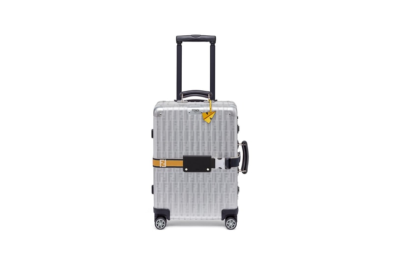 RIMOWA x Fendi Collaboration Aluminum Suitcase Yellow