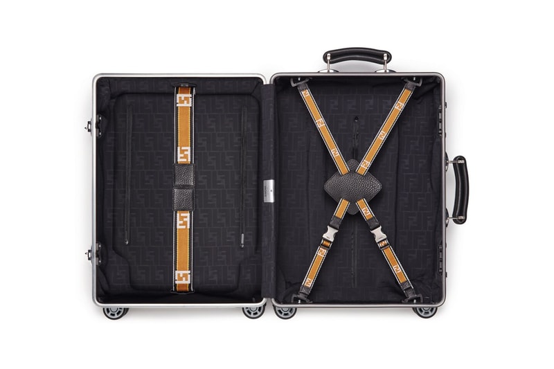 RIMOWA x Fendi Collaboration Aluminum Suitcase Yellow