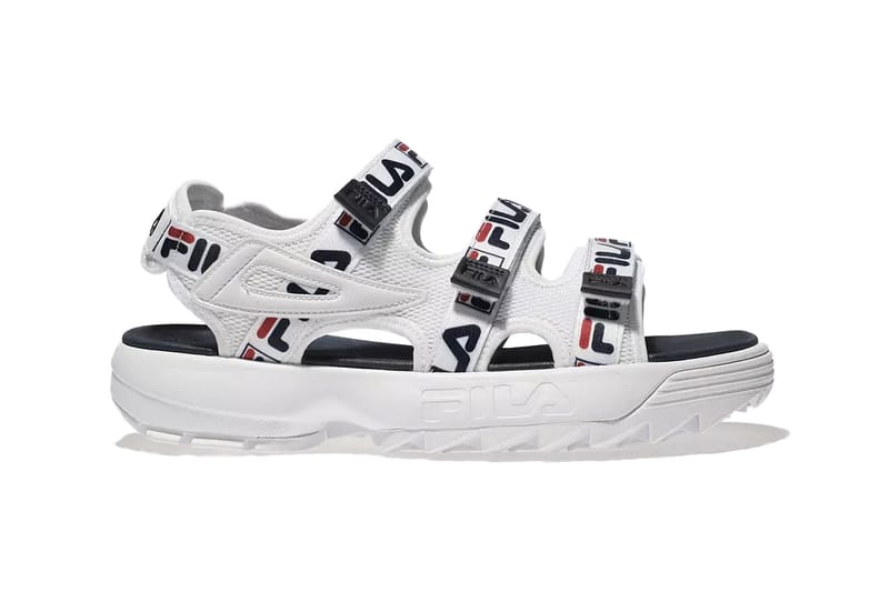 FILA's Logo Disruptor Sandals Are Ticking All the Trends This Season