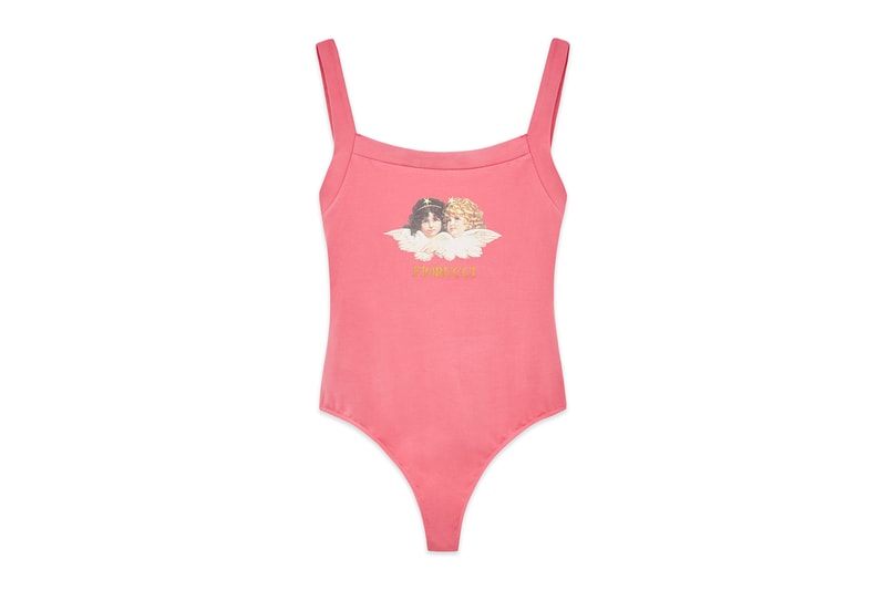 Fiorucci Retro Angel Bodysuit Pink Pastel Blue Black