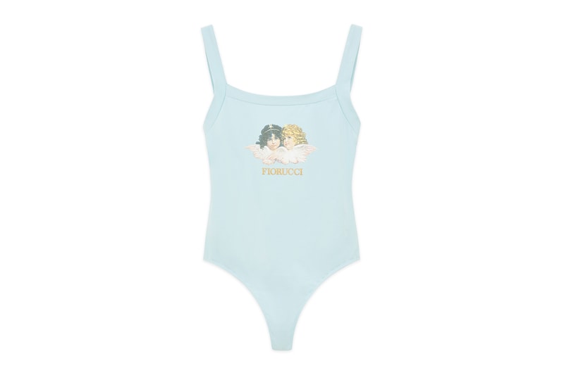 Fiorucci Retro Angel Bodysuit Pink Pastel Blue Black