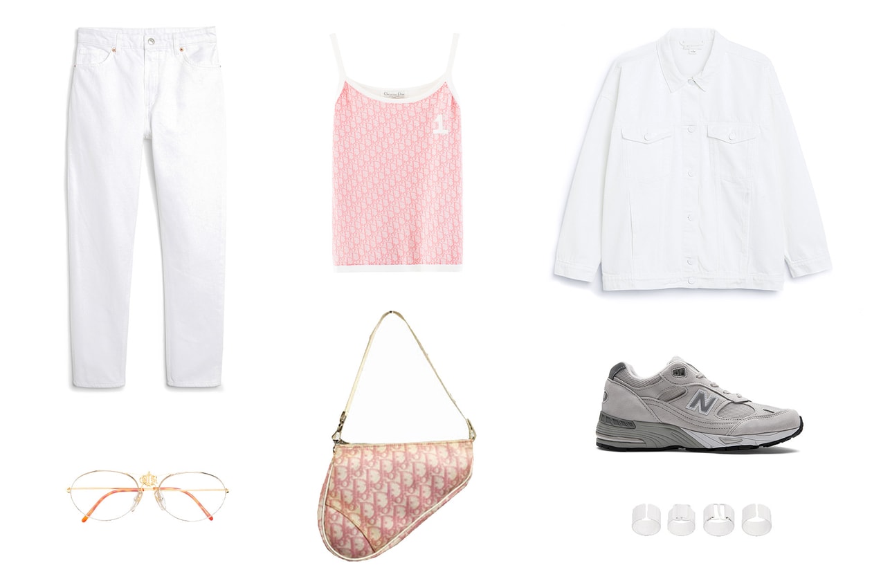 Get the HYPEBAE Look: Summer Outfit Inspiration White Denim Vintage Dior New Balance Sneakers