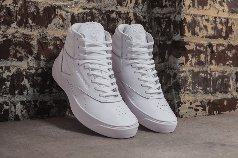 Gigi Hadid Reebok Classic Freestyle Hi Nova White