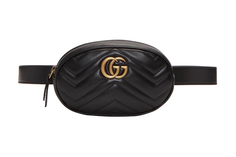 Gucci GG Marmont 2.0 Belt Bag Pouch Black Velvet