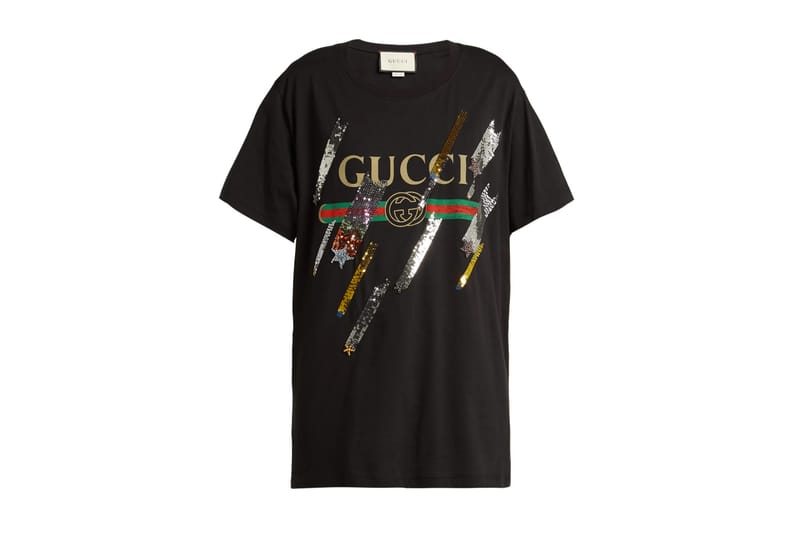 Gucci's Vintage Logo T-Shirt Gets a Sequin Makeover