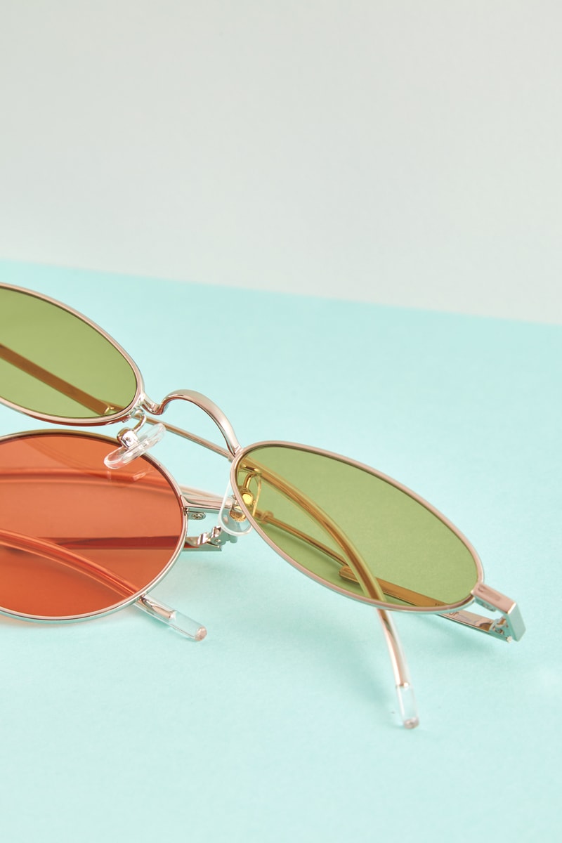 Gentler Monster Oval Sunglasses Green Orange Editorial HBX
