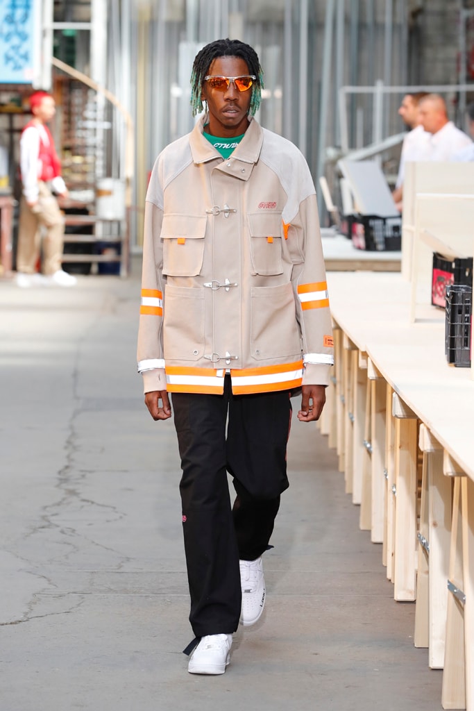 Heron Preston Paris Fashion Week Men's SS19 Runway Spring Summer PFW Show Streetwear Workwear Utility
