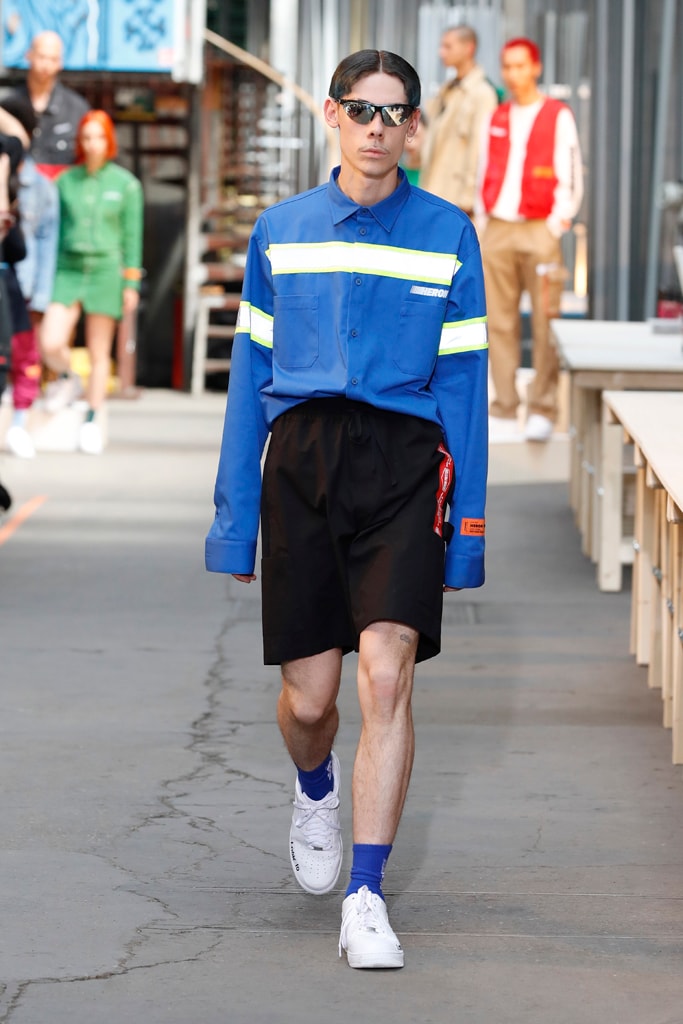 Heron Preston Paris Fashion Week Men's SS19 Runway Spring Summer PFW Show Streetwear Workwear Utility