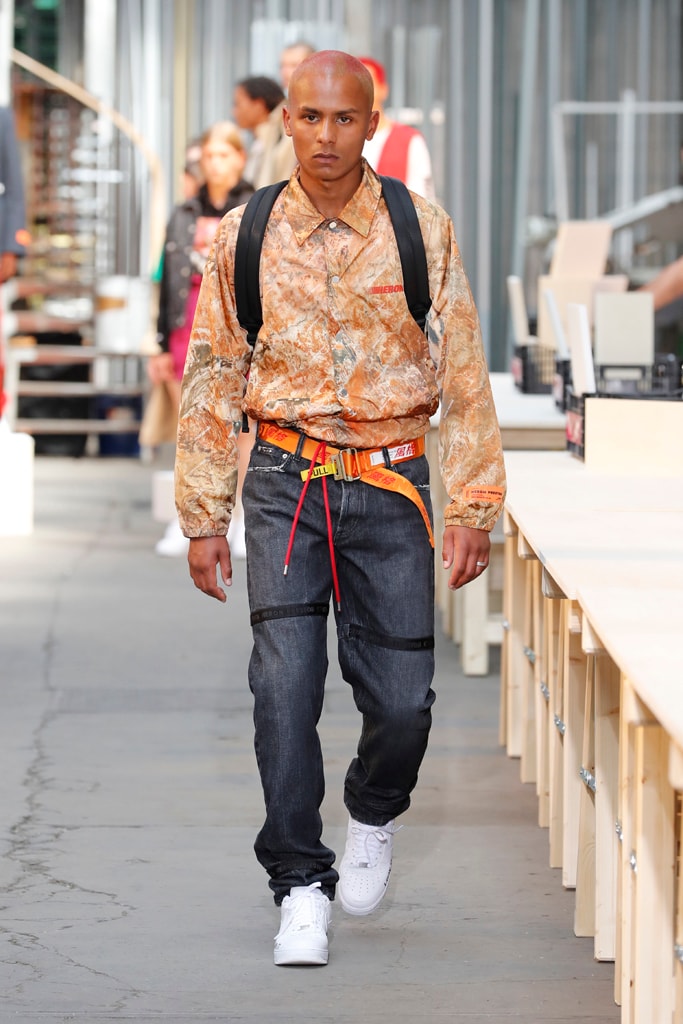 Heron Preston Paris Fashion Week Men's SS19 Runway Spring Summer PFW Show Streetwear Workwear Utility