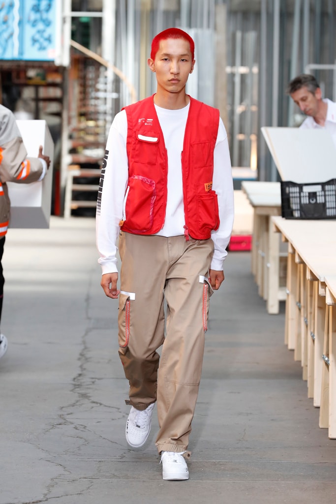 Heron Preston Paris Fashion Week Men's SS19 Runway Spring Summer PFW Show Streetwear Workwear Utility