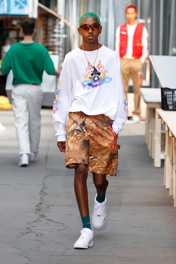Heron Preston Paris Fashion Week Men's SS19 Runway Spring Summer PFW Show Streetwear Workwear Utility