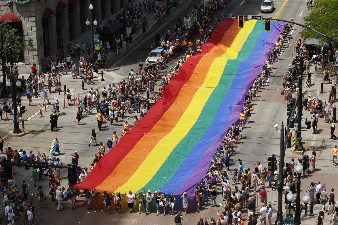 Here's the History of the Pride Rainbow Flag Gilbert Baker Art LGBTQ Pride MOnth