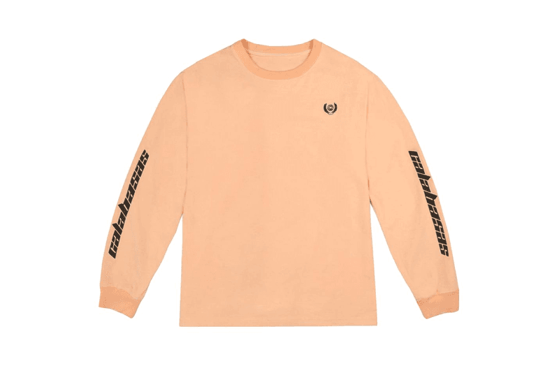 Kanye West Neon YEEZY Calabasas Just Dropped Longsleeve Neon Yellow Orange Sweater Yeezy Supply