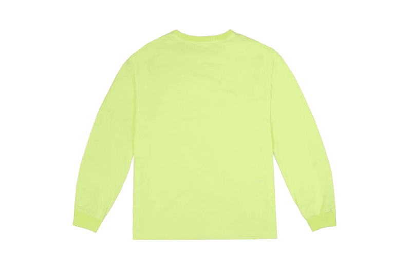 Kanye West Neon YEEZY Calabasas Just Dropped Longsleeve Neon Yellow Orange Sweater Yeezy Supply