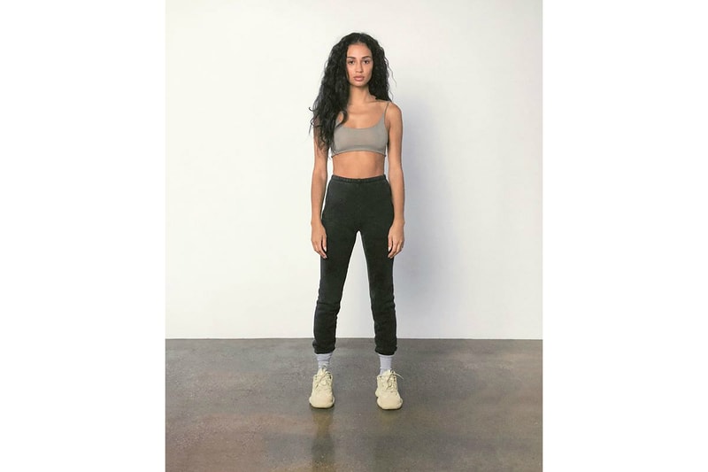 Kanye West Releases SUPERMOON Instagram Ad Campaign Kristen Noel Crawley Bra Legging YEEZY 500 Super Moon Yellow