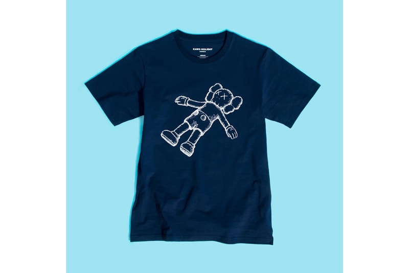 KAWS:HOLIDAY Seoul Seokchon Lake Korea T-shirt Navy