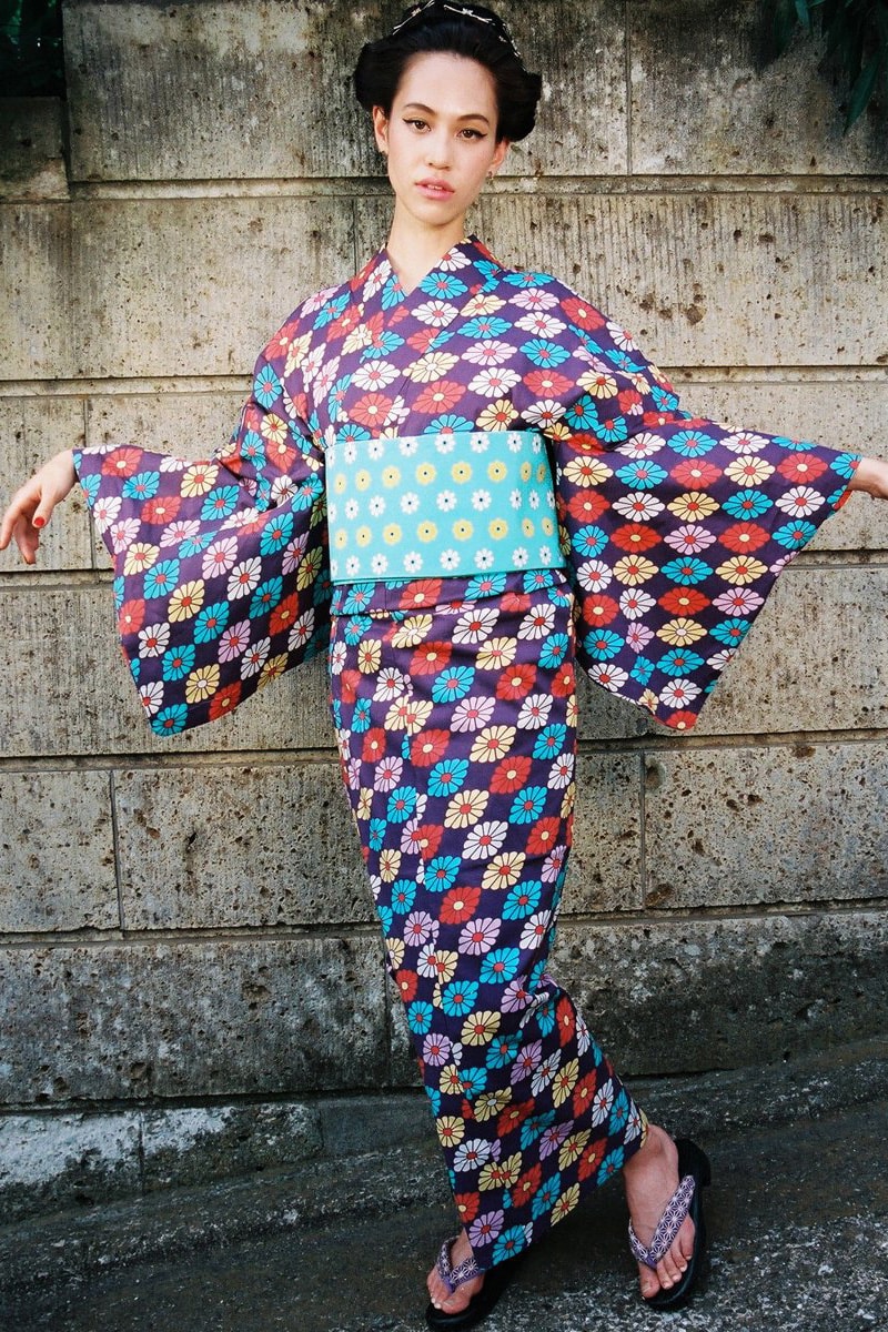 Kiko Mizuhara Office Kimono Yukata Set