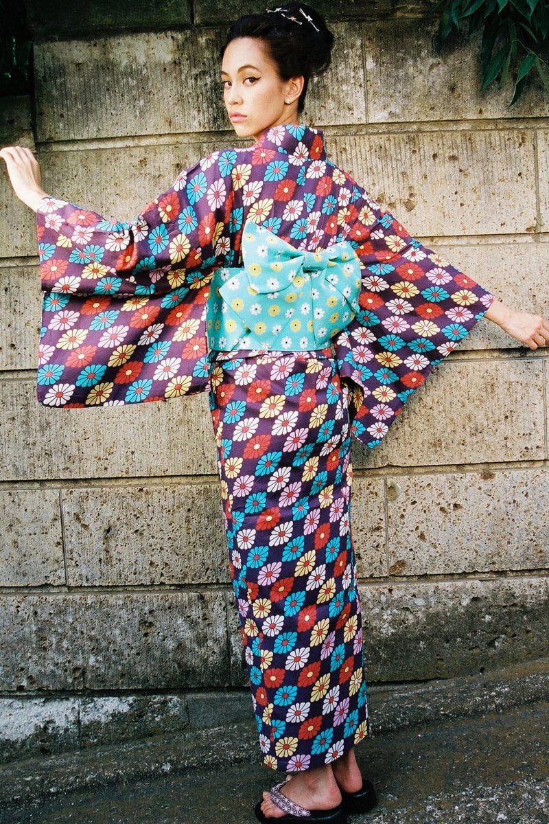 Kiko Mizuhara Office Kimono Yukata Set