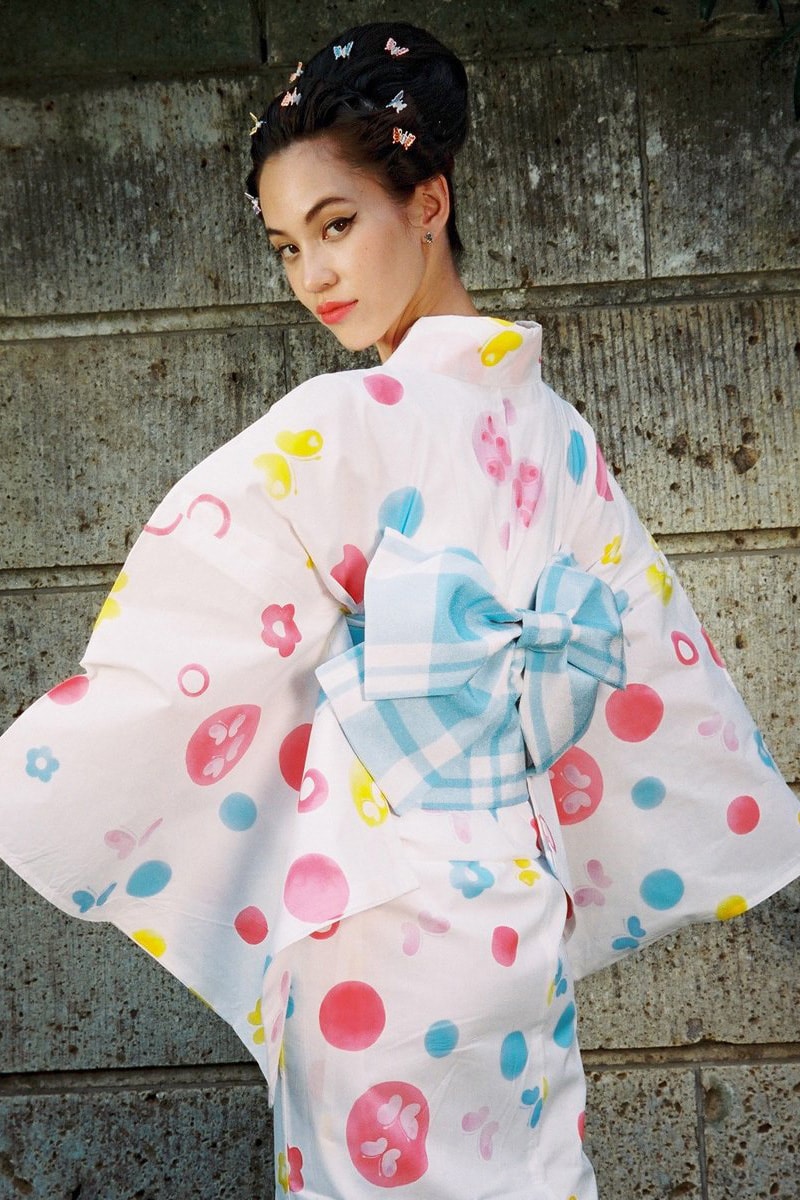 Kiko Mizuhara Office Kimono Yukata Set