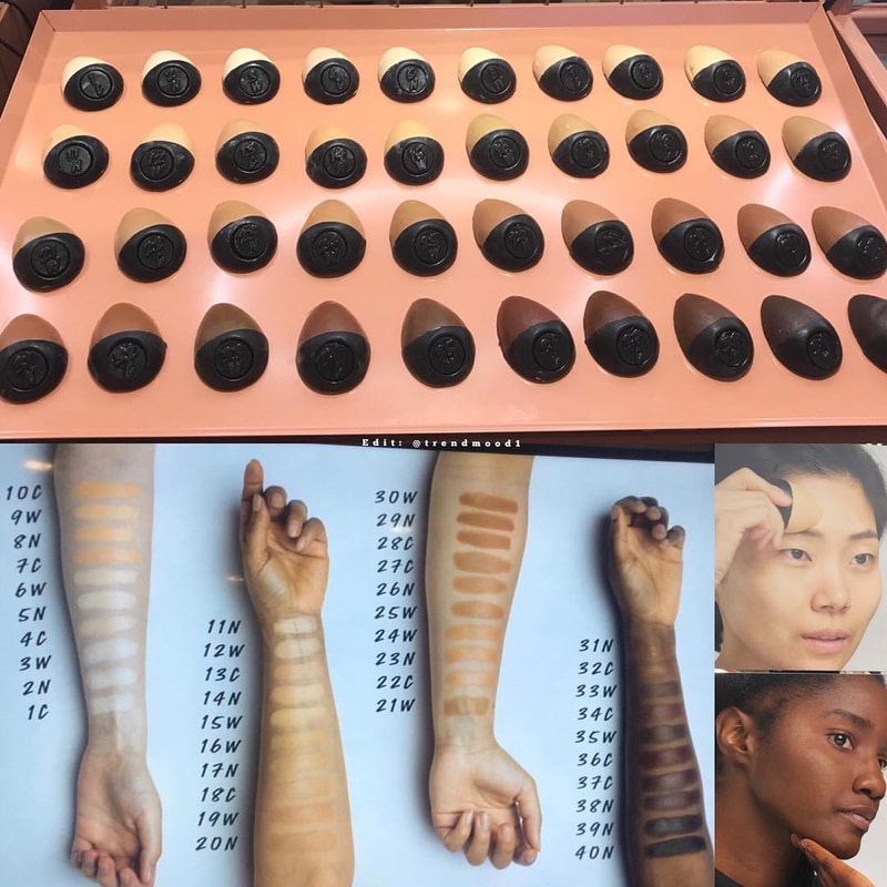 Lush Cosmetics Drops 40 Shades of Foundation Organic Natural Oils Waxes