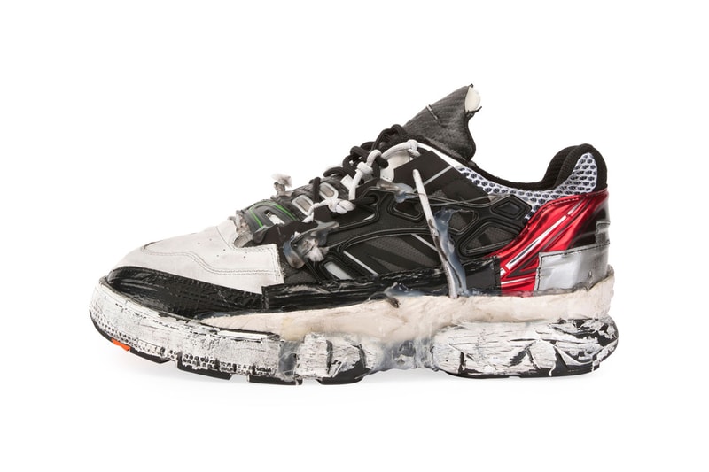 Maison Margiela Fusion Sneakers Fall/Winter 2018 Black White Red