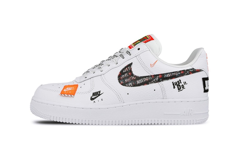 Nike Air Force 1 07 Premium Low High Just Do It Pack White Orange Logo