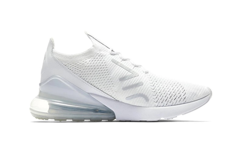 Nike Air Max 270 Flyknit Triple White