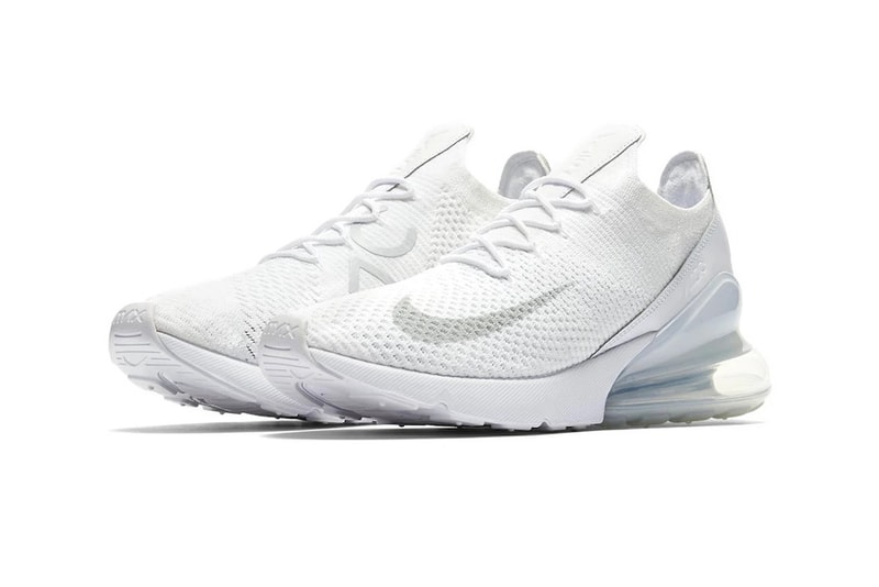 Nike Air Max 270 Flyknit Triple White
