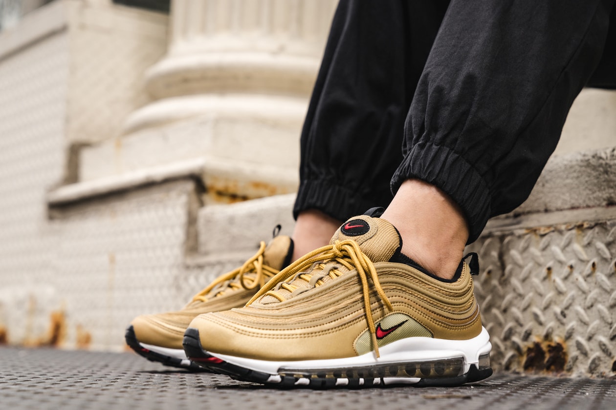 Worth their weight in gold : Nike Air Max 97 Metallic Gold