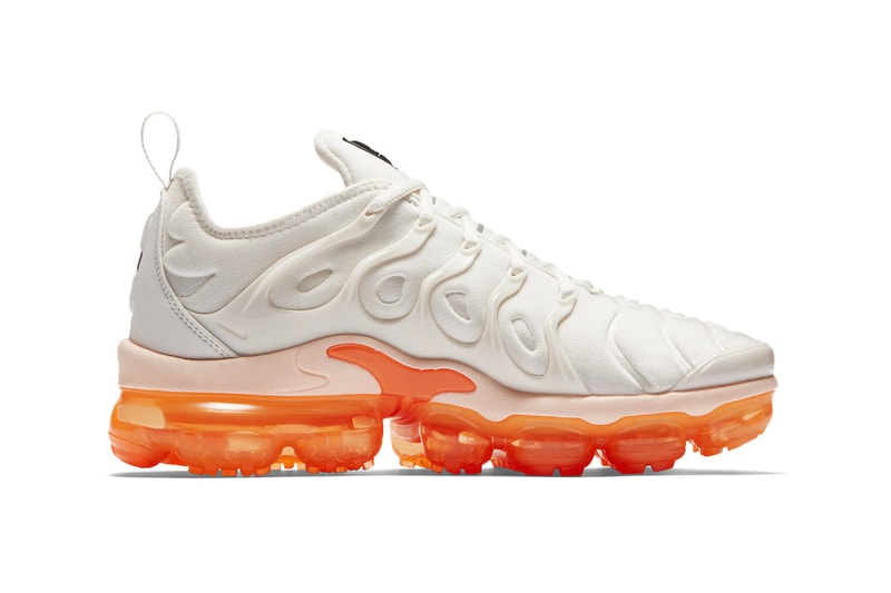 Nike Air VaporMax Plus White/Orange Women's Only Summer 2018 Sneakers