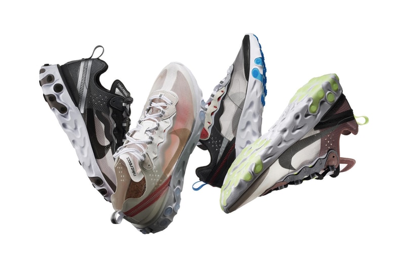 Nike Epic React 87 Fall Summer 2018 Colorways Black White Green Red Deep Pink