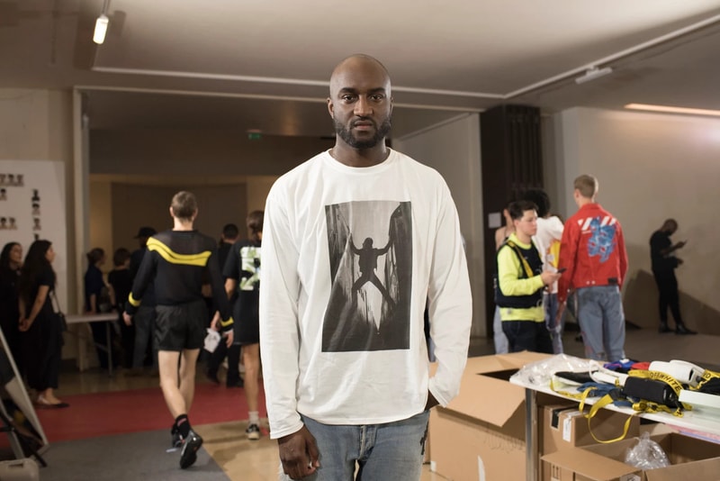 Off-White Virgil Abloh Menswear Spring/Summer 2019 Paris Fashion Week Men's Collection Backstage Longsleeved Shirt White