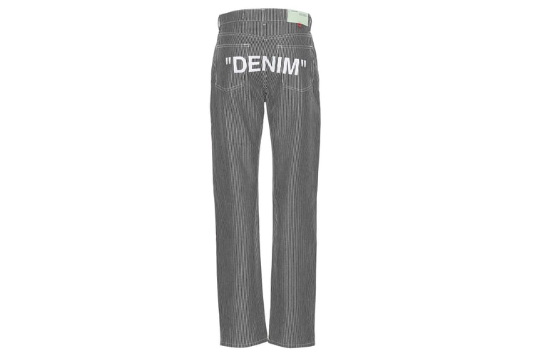 Off-White™'s Striped "DENIM" Pants Are the Perfect Summer Staple
