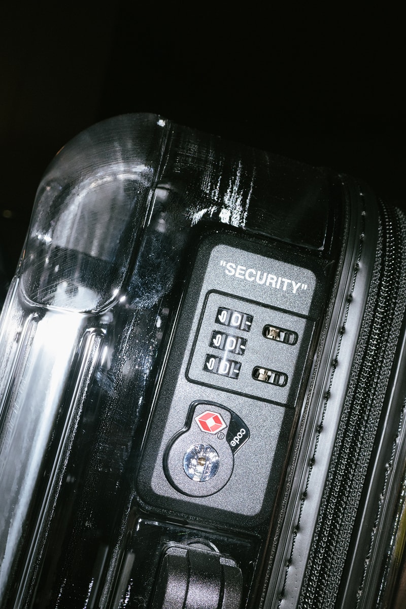 Off-White Virgil Abloh Rimowa Transparent Suitcase Luggage Collaboration