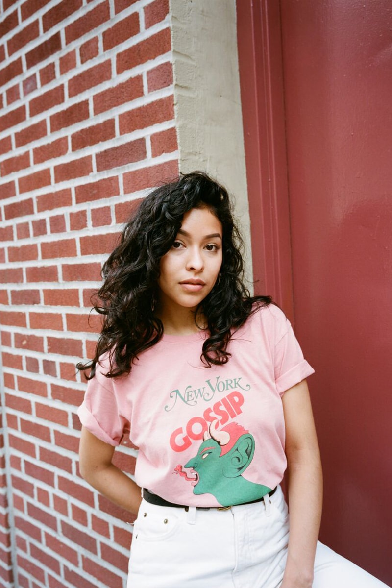 ONLY NY x New York Magazine Collaboration Psychedelic Gossip T-shirt Light Pink