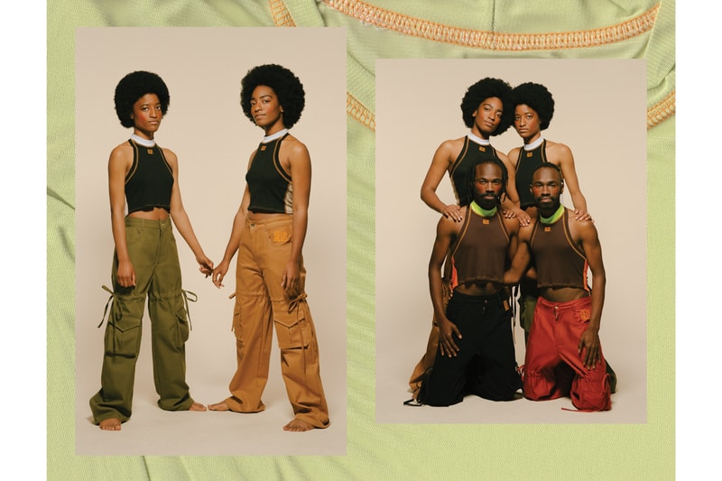 PHLEMUNS Nonbasics Lookbook Tanks Tie Pants Black Green Khaki Red