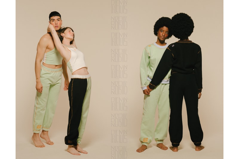 PHLEMUNS Nonbasics Lookbook Sweatpants Tanks Sweatshirts Green White Black
