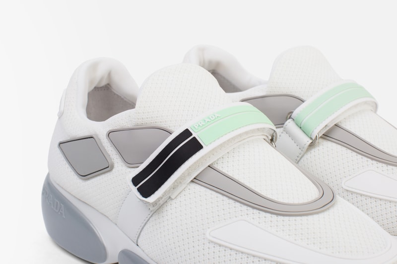 Shop Prada Cloudbust Sneakers in White Chunky Retro Shoe Footwear