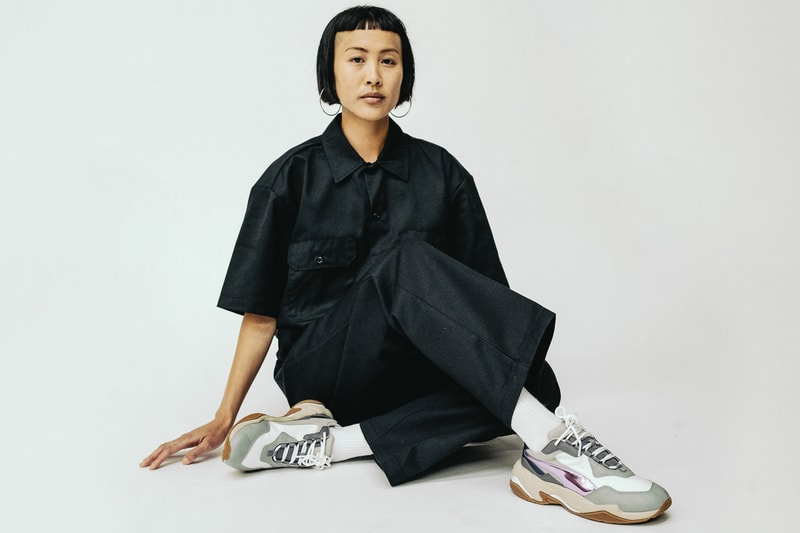 PUMA Thunder Electric Gray Violet Lavender Editorial