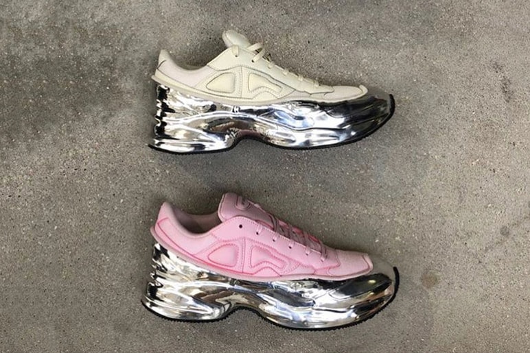 Raf Simons x adidas Debut Ozweego Silver Sneaker | Hypebae Raf Simons x adidas Debut Ozweego Silver Sneaker | Hypebae