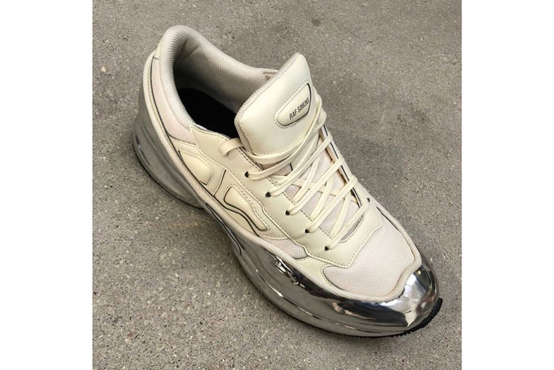 Raf Simons x adidas Ozweego Silver Cream Spring/Summer 2019