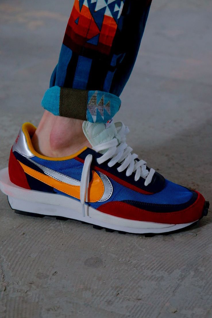 Sacai Nike Waffle Red Blue Orange Spring/Summer 2019 Show Paris Fashion Week Men's