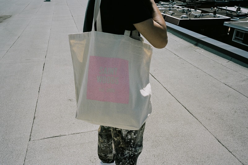 Saintwoods x Opening Ceremony Capsule Collection Lookbook T-Shirt Sweater Tote Bag