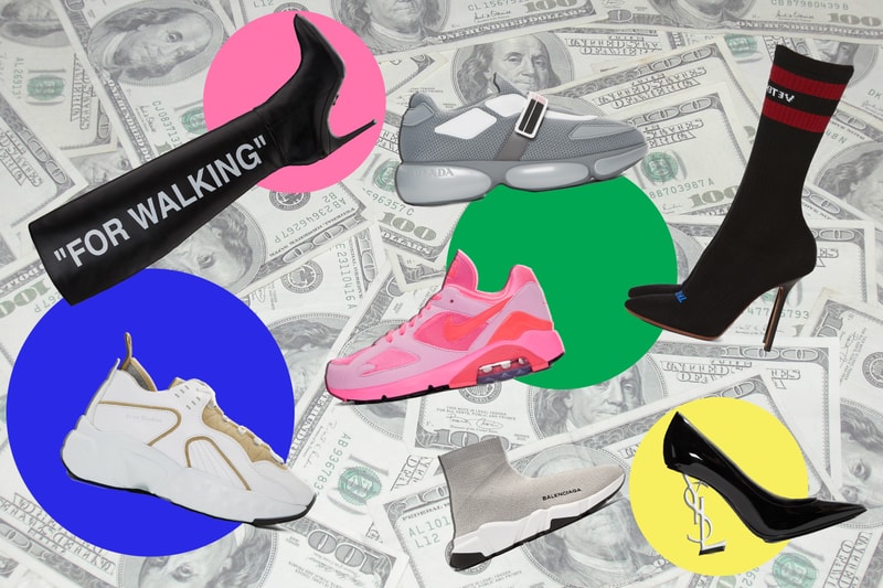 Best Designer Shoes from the SSENSE Summer Sale Vetements Prada Off-White Acne Studios Saint Laurent Balenciaga Speed Trainer Off-White Virgil Abloh YSL