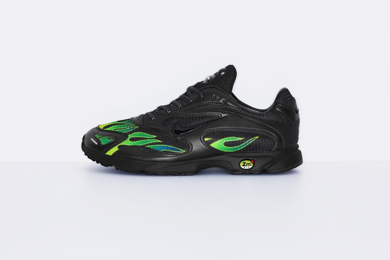 Supreme Nike Air Streak Spectrum Plus Black White Flame Sneakers