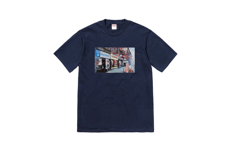 Supreme Summer 2018 T-Shirt Tees Collection Storefront Navy