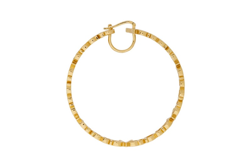 Versace Hoop Earrings Gold Large