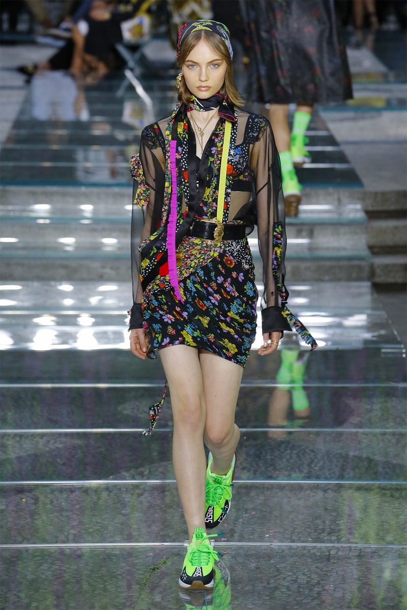 Versace Spring Summer 2019 Mens Runway Green Sneakers