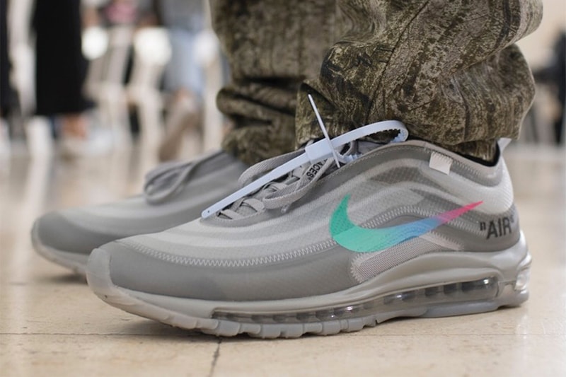 New Virgil Abloh x Nike Air Max 97 First Look Off-White Sneaker Paris Fashion Week Men's