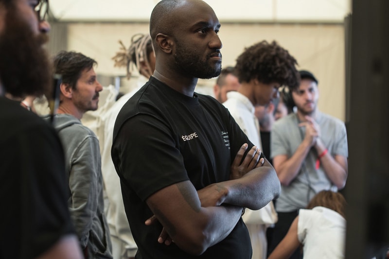 Louis Vuitton Men's Spring/Summer 2019 Show Paris Fashion Week Backstage Virgil Abloh T-shirt Black